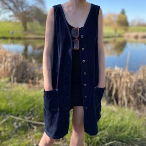 Vintage Northcrest corduroy button up dress